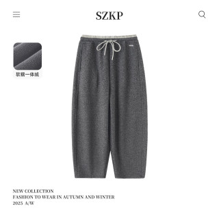 SZKP冬季新款女童装保暖裤子中大童休闲儿童加绒直筒裤JMKD557074