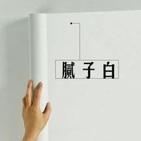 龙抬头 腻子白壁纯白色墙墙纸壁纸3D客厅自粘房间护墙贴批发出租房