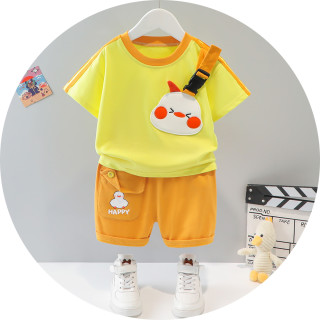 0-1-2-3-4岁半男童夏装套装儿童服装5-6-7-8-9个月女婴儿衣服夏季