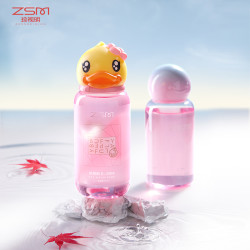 珍视明 小黄鸭B12眼部深层清洁护理液500ml*2瓶大容量-D保湿温和