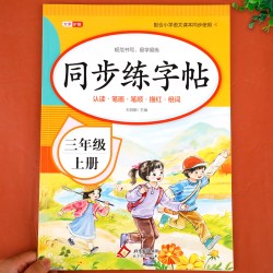 三年级上册练字帖 人教版语文同步字帖小学3上小学生专用钢笔生字帖课本教材训练上学期习字帖练字每日一练