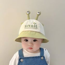 婴儿帽子0-1岁春秋薄款宝宝渔夫帽男女童网红推荐婴幼儿遮阳防晒