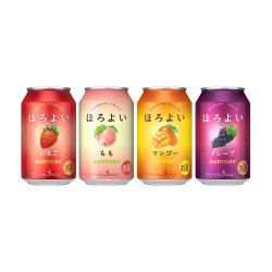 HOROYOI 三得利和乐怡缤纷预调鸡尾酒4罐 低度果味