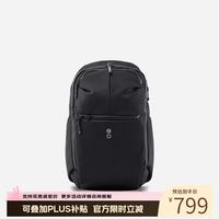 ECHOLAC 爱可乐（Echolac）大容量双肩电脑包多功能18吋背包欧美风时尚简约背包送礼学生书包 幻影黑