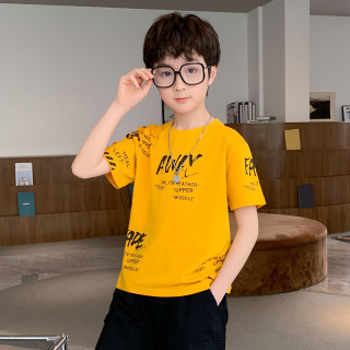 中班仔男童短袖T恤夏装儿童圆领半袖男孩中大童夏季童装*32888