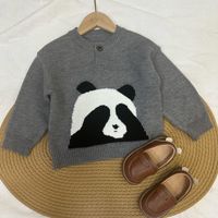 冬季新款儿童装圆领红色拜年服韩版针织男童高领毛衣