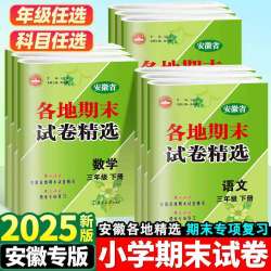 2025新版安徽专版各地期末试卷精选期末卷小学一二三年级四五六年级下册上册全套语文数学英语单元测试卷