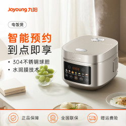 九阳 电饭煲家用4L多功能0涂层不锈钢球胆不粘煮饭锅40N8S