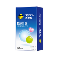 杰士邦 超薄安全套 38只（超薄三合一*18+动感联盟*18+3D大颗粒*2）
