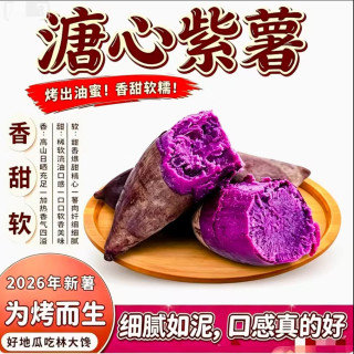 林大 山东糖心紫薯 新鲜蜜薯产地直发 净4.5斤小薯