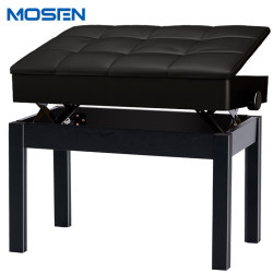 MOSEN MS-22C实木加厚电钢琴凳 单人钢琴椅古筝练习琴凳 成人儿童练习凳子 实木可升降调节 黑色