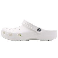 crocs 王俊凯同款洞洞鞋男沙滩鞋户外包头拖鞋女鞋10001 白色-100（含智必星） 37/38(230mm) 白色套装-100