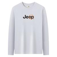 Jeep吉普 纯棉亲肤透气 长袖T恤