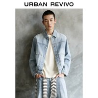 UR UMM860033 复古工装水洗牛仔夹克