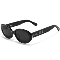 FAKEME nnel系列 中性太阳镜 BSV极简黑 55mm