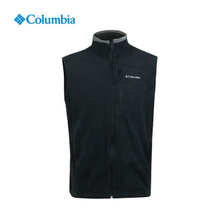 Columbia 商场同款抓绒马甲男25秋冬新款户外保暖舒适抓绒衣 黑色 L
