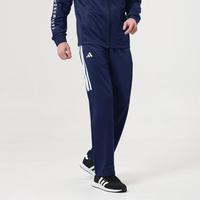 adidas 秋季针织抽绳直筒运动裤男女微弹棉质防风户外宽松休闲长裤