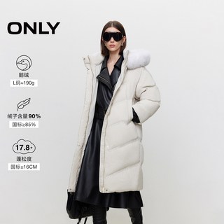 ONLY 124412014 90白鹅绒 毛领连帽 女士羽绒服