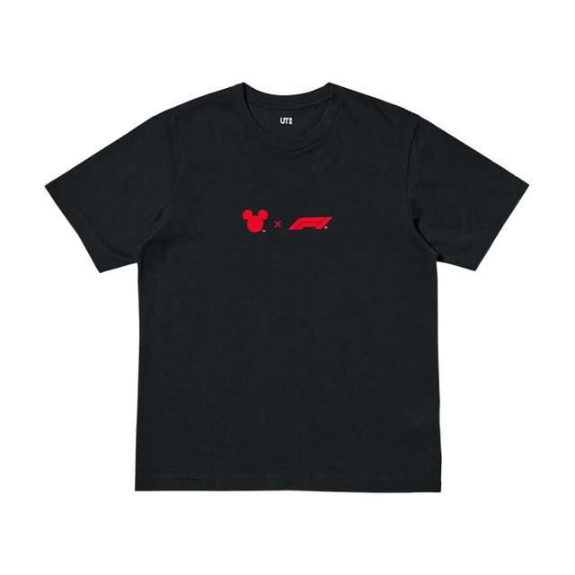 优衣库 Disney x F1® UT/短袖T恤男装女装印花T恤489149 09 黑色 3XL