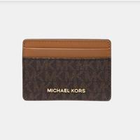 MICHAEL KORS 金色字母徽标Logo经典老花钱包短款