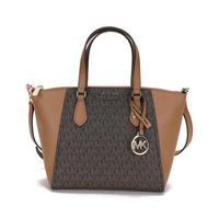 MICHAEL KORS 女式高级轻奢撞色LOGO百搭通勤百搭托特包手提单肩斜跨包