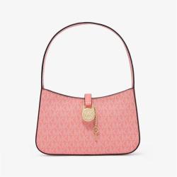 MICHAEL KORS Lyra 时尚老花金属吊饰月牙包轻便日常腋下小包