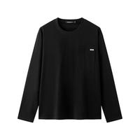 gxgjeans 加厚磨毛 黑色 3XL(190) 男士长袖T恤