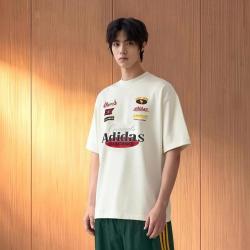 adidas 三叶草 夏季透气潮流百搭时尚休闲运动日常男子短袖T恤