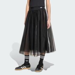 adidas 三叶草 夏季优雅薄纱运动半身裙女子裙子