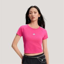 adidas 夏季时尚休闲运动日常 女子短袖T恤