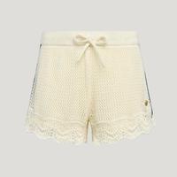 adidas 三叶草 夏季南法假日度假风镂空运动短裤