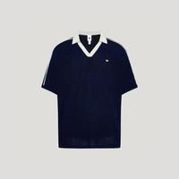 adidas 三叶草 夏季南法假日度假风镂空短袖POLO衫