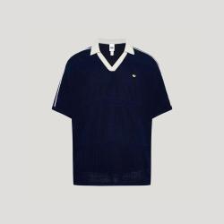 adidas 三叶草 夏季南法假日度假风镂空短袖POLO衫