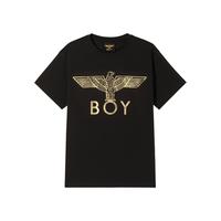 BOY LONDON N01906 烫金翅膀图案 黑色 S码 男士短袖T恤