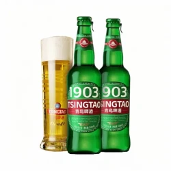 青岛啤酒 1903高端全麦精酿啤酒 500mL 12瓶 整箱 无大米