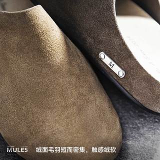 Mr.A 银标勃肯穆勒拖鞋 咖啡色 36码 半拖版
