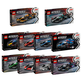 乐高 Speed Champions F1车队 10件套 拼插积木