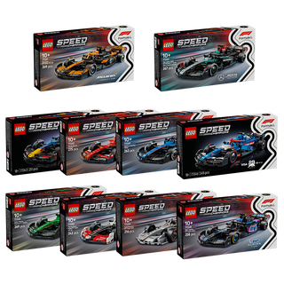 乐高 Speed Champions F1车队 10件套 拼插积木