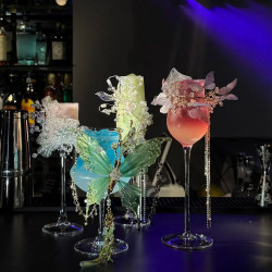 花盛逐蝶⎮超仙漂亮酒4杯