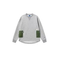 Champion 简约百搭尼龙口袋设计圆领卫衣