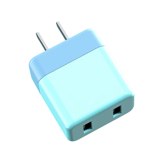 季烁 USB充电器 22.5W快充 双口USB 蓝色