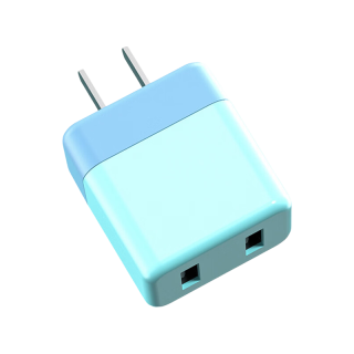 季烁 USB充电器 22.5W快充 双口USB 蓝色