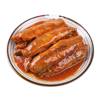 恋食记 渔人百味 金枪鱼罐头油浸水浸吞拿鱼海鲜熟食健身即食罐装食品 茄汁鲭鱼罐头425g*5罐