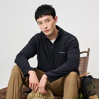 Columbia 抓绒衣男26秋冬户外运动半拉链套头衫防风保暖立领抓绒外套AE6558 010 L