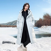 雪中飞 修身H版型高充绒 冰川蓝 M/160/84A 女士羽绒服