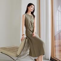索菲丝尔 莱赛尔亚麻收腰背心连衣裙