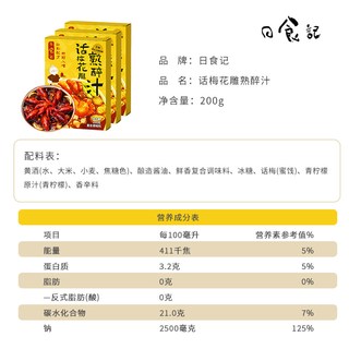 日食记 醉蟹生腌汁 三年陈绍兴酒 调味品