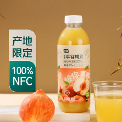 七鲜 100%NFC北京平谷桃汁750ml