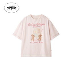 Gelato pique 26春夏新品女睡衣冰淇淋熊短袖T恤居家PWCT262227