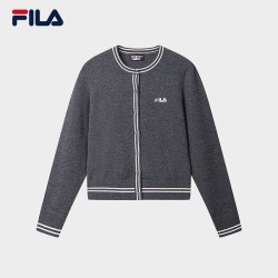 FILA 千金开衫丨FILA官方女装编织外套26秋季新款时尚针织毛衣上衣